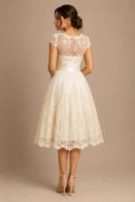 VESTIDO DE NOVIA CIVIL  ELEGANTE TALLA  XS– USA MARCA CHI CHI LONDON - Imagen 2