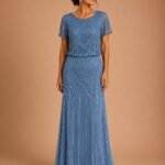 VESTIDO DE FIESTA ELEGANTE MADRE DE NOVIOS TALLA 38/40 – MARCA ADRIANNA PAPELL – USA