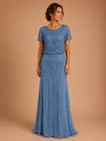 VESTIDO DE FIESTA ELEGANTE MADRE DE NOVIOS TALLA 38/40 – MARCA ADRIANNA PAPELL – USA