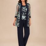 VESTIDO DE FIESTA MADRE DE NOVIOS 2 PIEZAS TALLA M – MARCA R&M RICHARDS – USA