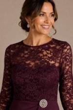 VESTIDO DE FIESTA ELEGANTE MADRE DE NOVIOS TALLA M/L – MARCA OLEG CASSINI – USA - Imagen 3