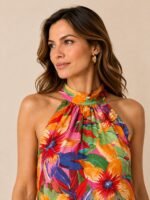 VESTIDO MUJER FLORAL SMK TALLA S // USA - Imagen 3