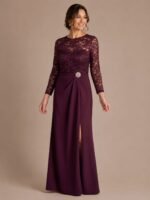 VESTIDO DE FIESTA ELEGANTE MADRE DE NOVIOS TALLA M/L – MARCA OLEG CASSINI – USA