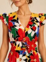 VESTIDO MUJER FLORAL VINCE CAMUTO TALLA 38 // USA - Imagen 3